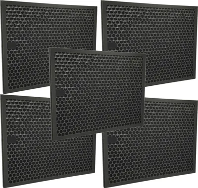 Produktbild von vhbw 5x Aktivkohlefilter Ersatz für Philips FY3432/10 für Luftreiniger - Luftfilter Schwarz