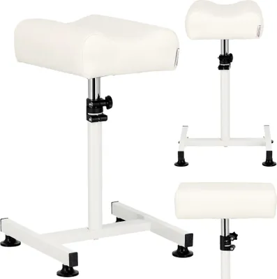 Immagine prodotto di Poggiapiedi per pedicure regolabile per sedia pedicure, supporto per braccioli bianco per SPA