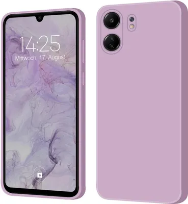 Produktbild von Hülle für Xiaomi Redmi 13C Case Cover Bumper Silikon Softgrip Schutzhülle Farbe: Lila