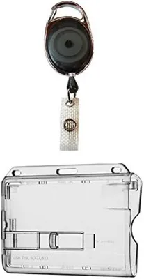 Produktbild von Ausweisset Ausweisjojo Jojo transparent SCHWARZ Zipper Kartenhülle Ausweishülle TRANSPARENTER Ausschieber