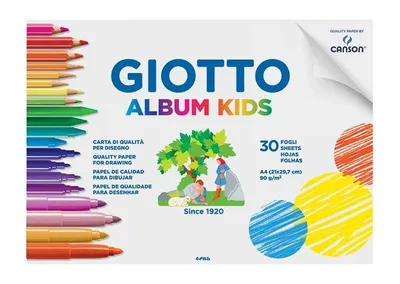 Produktbild von Giotto 580200 Zeichenpapier Kunstblatt 30 Blatt