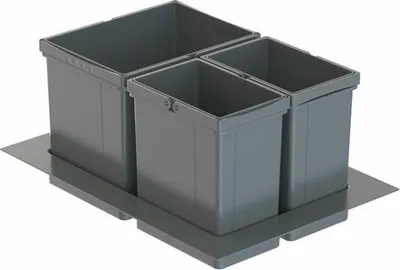 Produktbild von Naber WESCO® Pullboy Versa 265 S/500-3, Abfallsammelsystem, oriongrau, H 265 mm