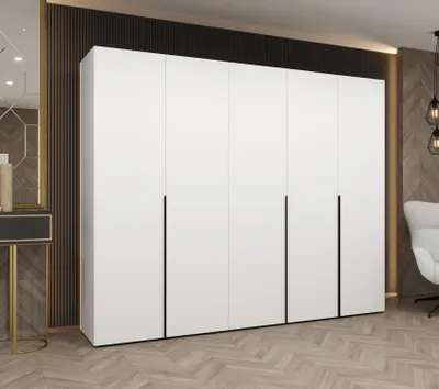 Produktbild von Kleiderschrank 250 cm BETULA - weiß / schwarz