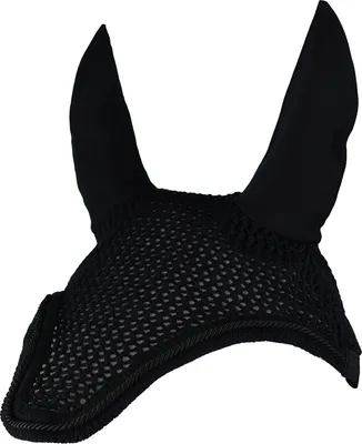 Produktbild von EQuest Fliegenohr Classic mit Kordel, schwarz/schwarz - S / Pony