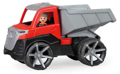 Obrázek produktu pro Lena TRUXX Dump Truck - 29cm, Sklápěč, 2 rok/roky, Guma, Ocel, Šedá, Červená