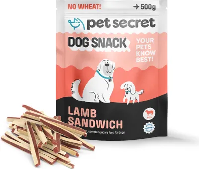 Zdjęcie produktu dla Przysmaki dla psa sandwicz paski z jagnięciną 500 g