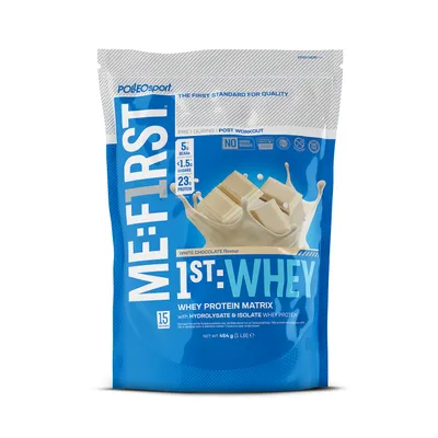 Immagine prodotto di Polleo 1st Whey, 454 g - Cioccolato bianco
