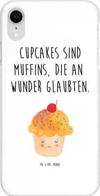 Produktbild von Mr. & Mrs. Panda Iphone XR Handyhülle Cupcake - Weiß - Geschenk, Wunder, Backen, Motivation Sprüche, Muffin, Handy Case, Premium Kunststoff, Lustige, Küche Spruch