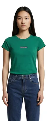 Produktbild von Calvin Klein Jeans Damen T-Shirt Grün 509218 : Größe - S Größe: S