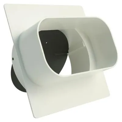 Produktbild von MARLEY Flachkanal Adapter rund/eckig DN 125 Rückstauklappe