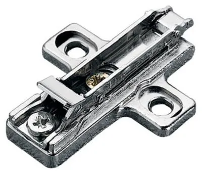 Image de Embase cruciforme à visser 37x32mm zamak argentée 3mm – SALICE - BAR3R39