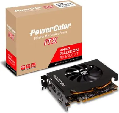 Produktbild von RX 6500XT 4GB PowerColor Radeon GDDR6 1Fan