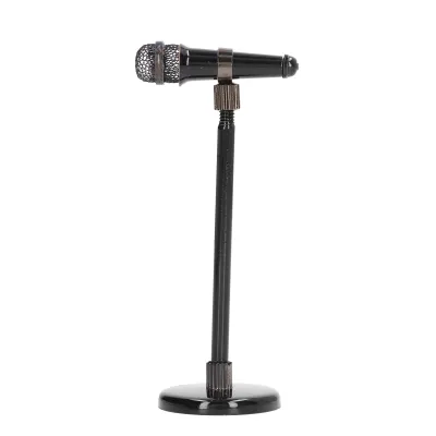 Zdjęcie produktu dla Miniaturowy mikrofon, model mini mikrofonu, dekoracja mikrofonu, ozdoba mikrofonu, mini instrument muzyczny, akcesoria do domku dla lalek