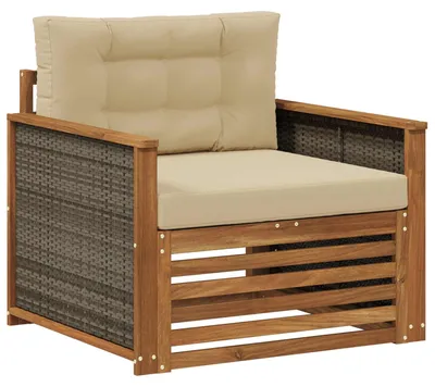 Produktbild von vidaXL Outdoor Mittelsofa Natur