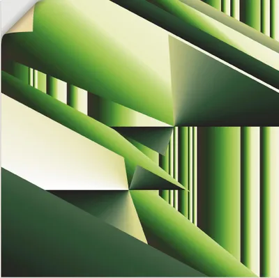 Produktbild von ARTland Wandbild, selbstklebend Grüner Bambus Modern Art Größe: 70x70 cm