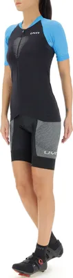Produktbild von UYN Kurzarm Fahrradtrikot - GRANFONDO LADY - Blau/Schwarz L