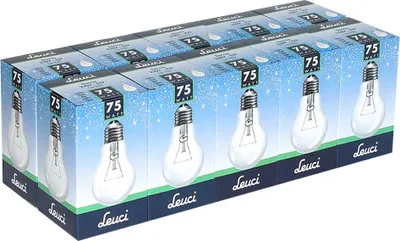 Produktbild von 10 x Leuci Glühbirne 75W E27 klar Glühlampe 75 Watt Glühbirnen Glühlampen