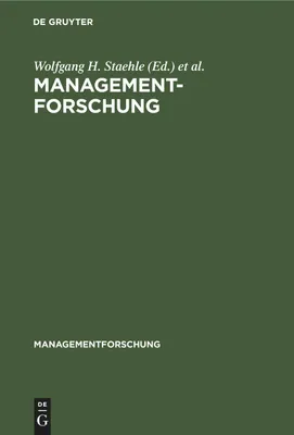 Produktbild von Managementforschung