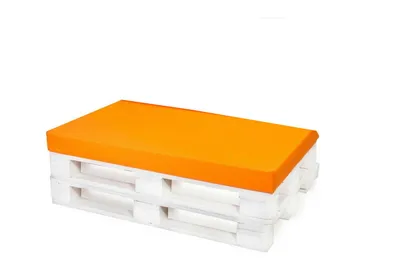 Obrázek produktu pro Polštáøek na paletu 120x40cm| podsedák| europalety| dìtský polštáøek na podlahu| paletový polštáø venkovní oranžový| Dìtské podlahové polštáøe