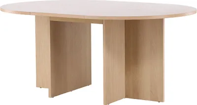 Produktbild von Strada Esstisch Ø120cm. Mit Auszug whitewash.