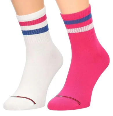 Produktbild von Tommy Hilfiger - Socken für Herren (2er-Pack) NA111 (43 EU - 47 EU) (Weiß/Pink)