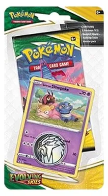 Immagine prodotto di Pokemon Evolving Skies: Galarian Slowpoke 1-Pack Blister