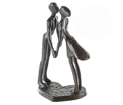 Produktbild von Casablanca by Gilde Dekofigur Design Skulptur Heartbeat brüniert H. 15 cm,74779