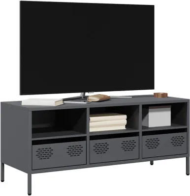 Immagine prodotto di Maison Exclusive - Mobile TV antracite 101,5x39x43,5 cm Acciaio laminato a freddo