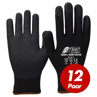 Immagine prodotto di NITRAS® unisex Arbeitshandschuhe SNOW FIGHTER schwarz Größe XL 1 Paar