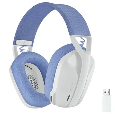 Obrázek produktu pro Logitech G G435, Bezdrátový, 20 - 20000 Hz, Hraní, 165 g, Sluchátka s mikrofonem, Bílá, Šeříková