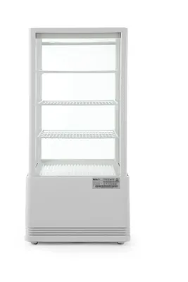 Immagine prodotto di Vetrina refrigerata da tavolo Arktic con 1 porta antiappannamento e 3 ripiani in bianco da 78 litri