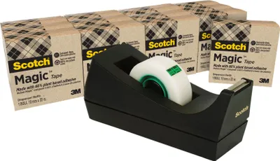 Produktbild von Scotch 7100046486, 33 m, Transparent, Papier, 19 mm, 14 Stück(e), Box
