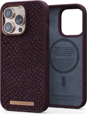 Produktbild von NJORD, Apple iPhone 14 Pro MagSafe-Hülle aus Lachsleder, Violett