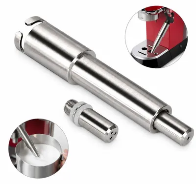 Produktbild von Edelstahl Milchaufschäumer Dampfdüse Set – Mit 1-Loch & 3-Loch Aufsatz, Kompatibel mit EC685 Espressomaschinen, Barista Zubehör für Milchschaum