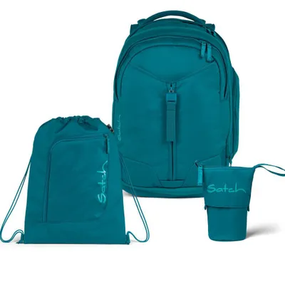 Produktbild von Satch Match Deep Petrol Schulrucksack Set 3tlg.