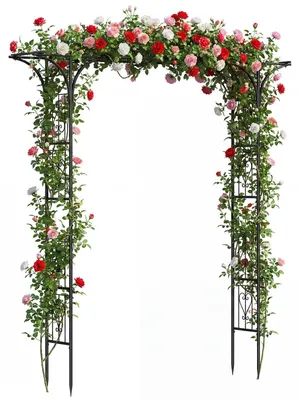 Produktbild von Metallischer Rosenbogen, 2,1 m, für Gartengestaltung