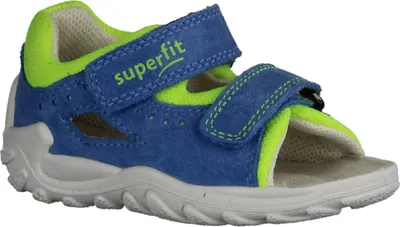 Produktbild von Superfit Flow 0000368410 Kinder Sandale Blau Velours/Textil NEU - Kinderschuhe Lauflernschuhe Gr. 18 - 26, Blau, leder/textil (velour)