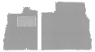 Productafbeelding van Velours automatten voor Fiat Ducato II 1994-2006 – 2-delig, grijs, op maat – Wielganizator OSLO