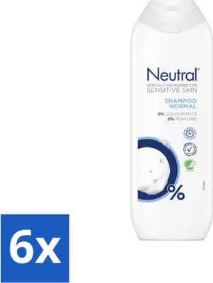 Productafbeelding van Neutrale shampoo voor de gevoelige huid - 250 ml - Voordelige verpakking - 6 stuks