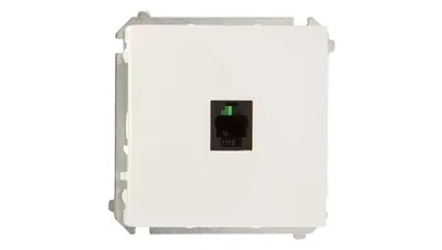 Image de Simon Basic Prise téléphonique RJ11 simple blanc BMTU.01/11