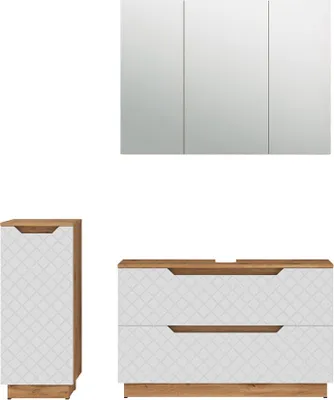 Image de Meubles bain Vicco Lotta Blanc 3 pièces, Model 59388