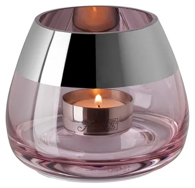 Produktbild von Fink Windlicht Bella Rosa mit Platinrand (11cm)