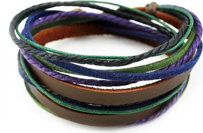Produktbild von axy Lederarmband Wickelarmband Armband Echtlederarmband für Herren Damen Männer Jungen Armschmuck
