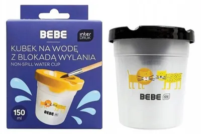 Produktbild von Interdruk Wasserbecher mit Spritzschutz Pinselablage für 150ml
