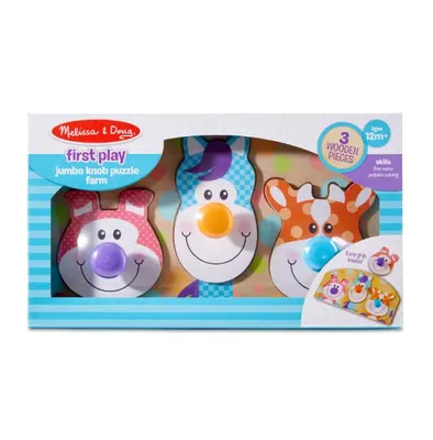 Obrázok produktu pre MELISSA Dreven puzzle - Farma v krabici 13440