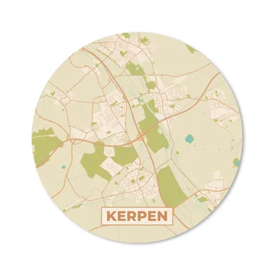 Produktbild von MuchoWow® Mauspad Mousepad Kerpen - Stadtplan - Vintage - Karte 20x20 cm - Mousepads - Maus Mat - Pad - Mausunterlage - Schreibtischmatte
