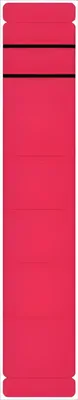 Produktbild von Ordneretikett alpha label - 60 mm Breite x 280 mm Länge - Permanent Kleber - Rechteck - Rot - Selbstklebend, Beschreibbares Etikett - 10 / Pack