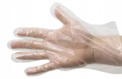Produktbild von Silbet Einweg-Folienhandschuhe M puderfrei 100 Stk.