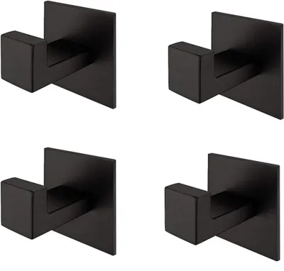 Produktbild von Selbstklebend 304 Edelstahl Handtuchhaken ohne Bohren, Handtuchhaken Badezbehimmer Zuör, Handtuchhaken Bademantel, Kleiderhaken