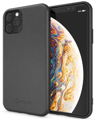 Produktbild von NALIA  Handy Hülle für iPhone 11 Pro Max, Nachhaltig Abbaubar Öko Case Cover Schwarz